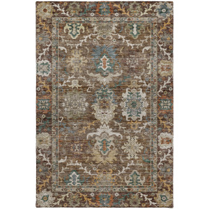 Indoor/Outdoor Silk Road Chocolate Rug
