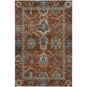 Indoor/Outdoor Silk Road Paprika Rug