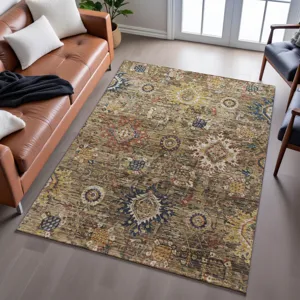 Indoor/Outdoor Silk Road Clove 9\' x 12\' Rug