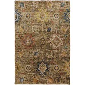 Indoor/Outdoor Silk Road Clove 9\' x 12\' Rug