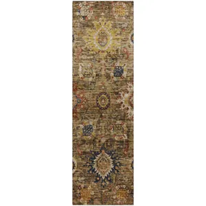 Indoor/Outdoor Silk Road Clove 2\'3\" x 7\'6\" Runner Rug