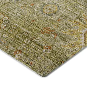 Indoor/Outdoor Silk Road Sage 1\'8\" x 2\'6\" Rug