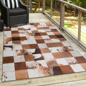 Indoor/Outdoor Stetson Driftwood Washable 5\' x 7\'6\" Rug