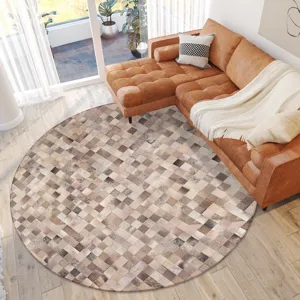 Indoor/Outdoor Stetson Flannel Washable 6\' x 6\' Round Rug