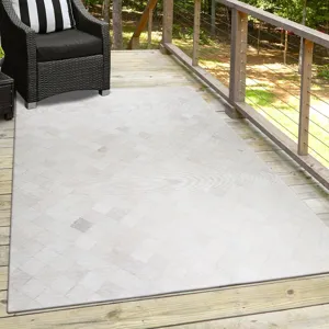 Indoor/Outdoor Stetson Linen Washable 9\' x 12\' Rug