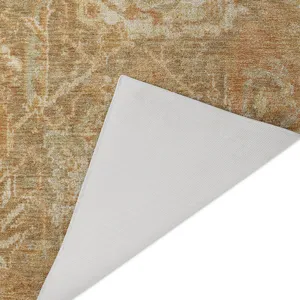 Luxury Washable Indoor/Outdoor Tabrook Khaki 2\'6\" x 3\'10\" Rug