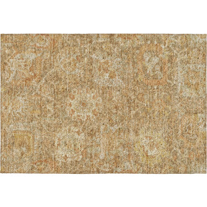 Luxury Washable Indoor/Outdoor Tabrook Khaki Rug