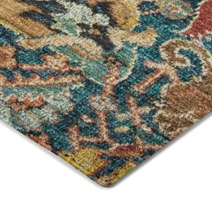 Luxury Washable Indoor/Outdoor Tabrook Navy 3\' x 5\' Rug