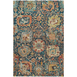 Luxury Washable Indoor/Outdoor Tabrook Navy Rug