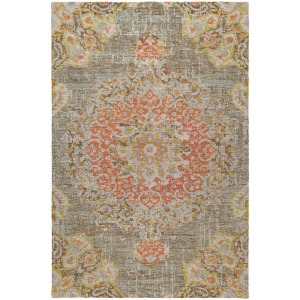 Luxury Washable Indoor/Outdoor Tabrook Brown Rug
