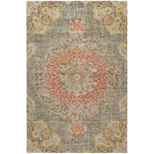 Luxury Washable Indoor/Outdoor Tabrook Brown 8\' x 10\' Rug