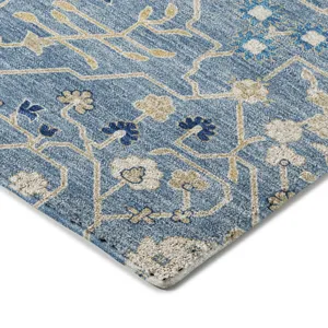 Luxury Washable Indoor/Outdoor Tabrook Denim 3\' x 5\' Rug