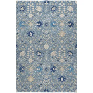 Luxury Washable Indoor/Outdoor Tabrook Denim 3\' x 5\' Rug