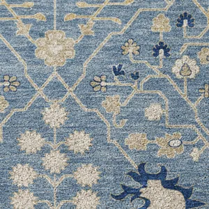 Luxury Washable Indoor/Outdoor Tabrook Denim 3\' x 5\' Rug