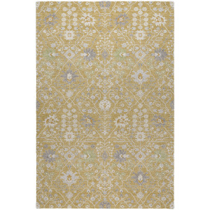 Luxury Washable Indoor/Outdoor Tabrook Gold Rug