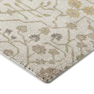 Luxury Washable Indoor/Outdoor Tabrook Ivory 5\' x 7\'6\" Rug