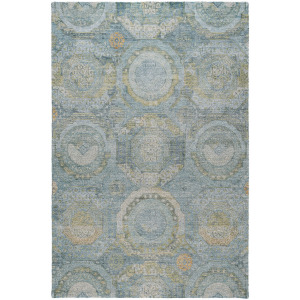 Luxury Washable Indoor/Outdoor Tabrook Blue Rug