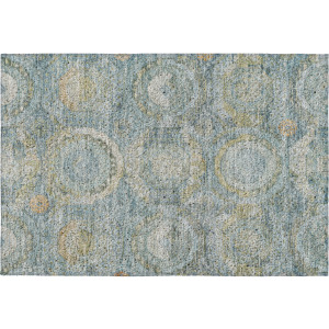 Luxury Washable Indoor/Outdoor Tabrook Blue Rug