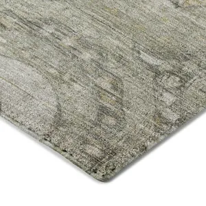 Luxury Washable Indoor/Outdoor Tabrook Pewter 10\' x 14\' Rug