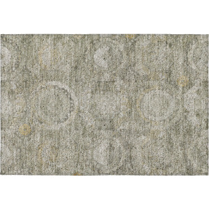 Luxury Washable Indoor/Outdoor Tabrook Pewter Rug