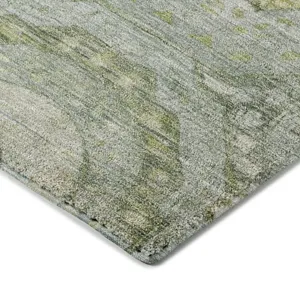 Luxury Washable Indoor/Outdoor Tabrook Sage 5\' x 7\'6\" Rug
