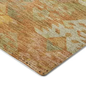 Luxury Washable Indoor/Outdoor Tabrook Copper 9\' x 12\' Rug