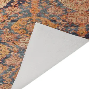 Luxury Washable Indoor/Outdoor Tabrook Terracotta 5\' x 7\'6\" Rug