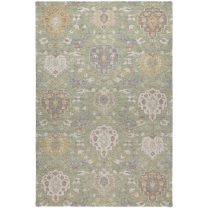 Luxury Washable Indoor/Outdoor Tabrook Aloe Rug