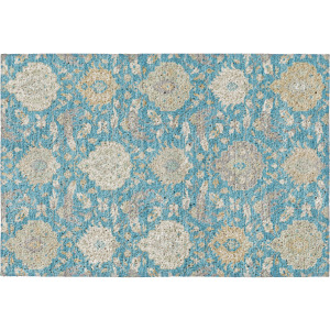 Luxury Washable Indoor/Outdoor Tabrook Blue Rug