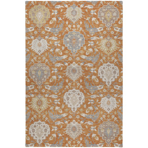 Luxury Washable Indoor/Outdoor Tabrook Copper Rug