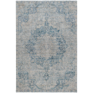 Luxury Washable Indoor/Outdoor Tabrook Blue Rug
