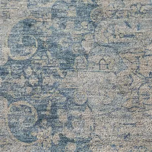 Luxury Washable Indoor/Outdoor Tabrook Blue 2\'6\" x 3\'10\" Rug