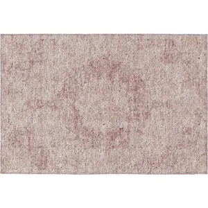 Luxury Washable Indoor/Outdoor Tabrook Pink 1\'8\" x 2\'6\" Rug