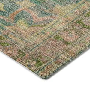 Luxury Washable Indoor/Outdoor Tabrook Blush 2\'3\" x 7\'6\" Runner Rug