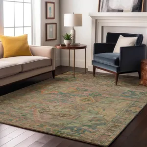 Luxury Washable Indoor/Outdoor Tabrook Blush 8\' x 10\' Rug