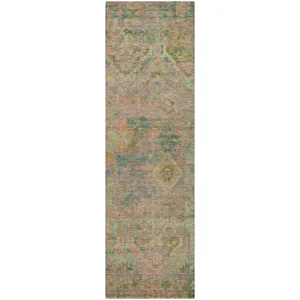 Luxury Washable Indoor/Outdoor Tabrook Blush 2\'3\" x 7\'6\" Runner Rug