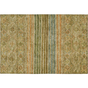 Luxury Washable Indoor/Outdoor Tabrook Aloe Rug
