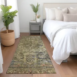 Luxury Washable Indoor/Outdoor Tabrook Tan 2\'3\" x 7\'6\" Runner Rug