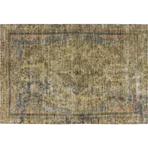 Luxury Washable Indoor/Outdoor Tabrook Tan 1\'8\" x 2\'6\" Rug