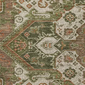 Luxury Washable Indoor/Outdoor Tabrook Rust 3\' x 5\' Rug