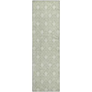 Luxury Washable Indoor/Outdoor The Reserve Celery 2\'3\" x 7\'6\" Runner Rug