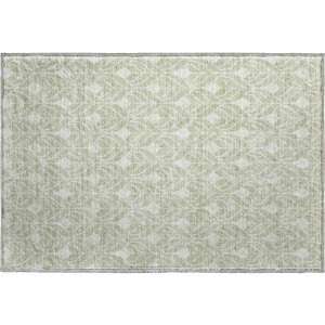 Luxury Washable Indoor/Outdoor The Reserve Celery Rug