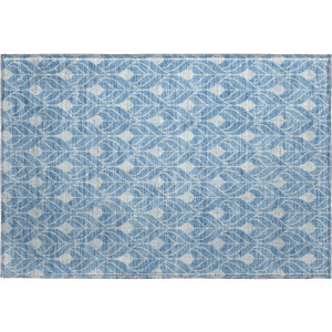 Luxury Washable Indoor/Outdoor The Reserve Denim Rug