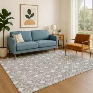 Luxury Washable Indoor/Outdoor The Reserve Gray 2\'6\" x 3\'10\" Rug