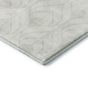 Luxury Washable Indoor/Outdoor The Reserve Ivory 2\'3\" x 7\'6\" Runner Rug