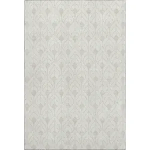 Luxury Washable Indoor/Outdoor The Reserve Ivory 10\' x 14\' Rug