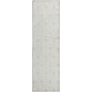 Luxury Washable Indoor/Outdoor The Reserve Ivory 2\'3\" x 7\'6\" Runner Rug