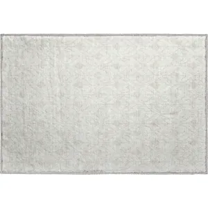 Luxury Washable Indoor/Outdoor The Reserve Ivory 1\'8\" x 2\'6\" Rug
