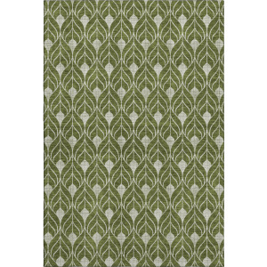 Luxury Washable Indoor/Outdoor The Reserve Olive Rug