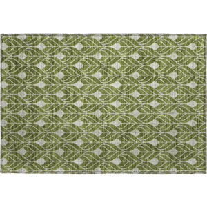 Luxury Washable Indoor/Outdoor The Reserve Olive Rug